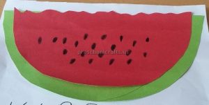 Spring Fruits Craft Ideas for Preschool - Watermelon Craft for Kids