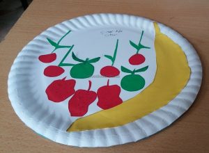 Spring Fruits Paper Plate Craft Ideas for Preschool - Strawberry and Banana Craft for Kids