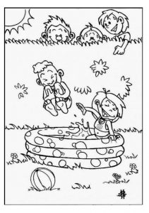 Spring theme coloring pages for kids free