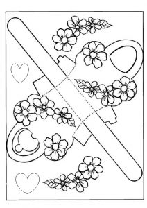 Spring theme coloring pages for kids free printable