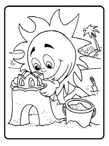 Spring theme coloring pages for kids printable