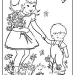 Spring theme coloring pages for kindergartners free printable