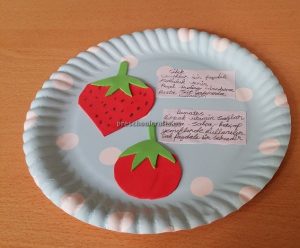 Strawberry and Tomato Craft Ideas for Kindergarten - Spring Fruits Craft Ideas