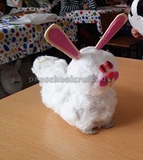 easter bunny craft idea for preschool