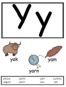 free printable lowercase letter y practice for 1st grade