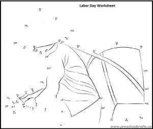 happy labour day dot to dot worksheets