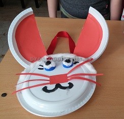 plastic plate craft to easter bunny