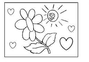 preschool printable coloring pages to spring theme