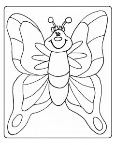 printable butterfly coloring pages to spring theme