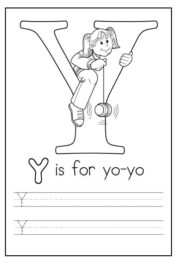 Download 243 Letter Y Is For Yo Yo Coloring Pages PNG PDF File 