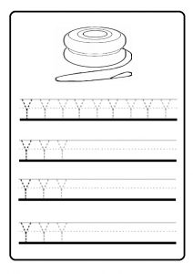 uppercase letter Y drawing for 1st grade