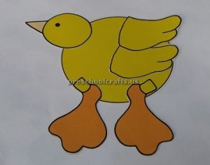 Duck craft ideas for preschool - Paper plate duck craft idea