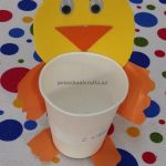 Duck craft ideas kindergarten - paper cup craft for preschool