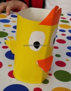 Duck craft ideas kindergarten - toilet roll paper craft for preschool
