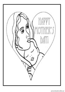 Free Printables Mother's Day Coloring Pages for Preschoolers