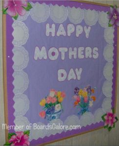 Kindergarten bulletin board ideas to mothers day