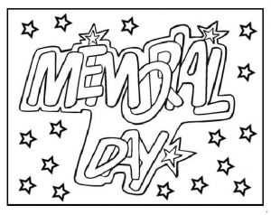 Memorial Day Coloring Pages for 1st grade