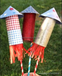 Memorial day rocket craft ideas for kindergarten
