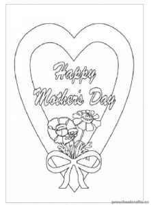 Mother's Day Coloring Pages for Primary School