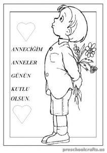 Mother's Day Free Printables Coloring Pages for Kindergarten