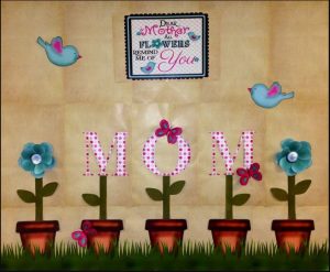 Mother's day flowers themed bulletin board ideas for kindergarten
