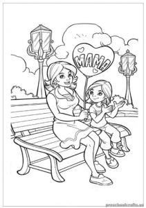 Toddlers Mother's Day Coloring Pages & Free Printable
