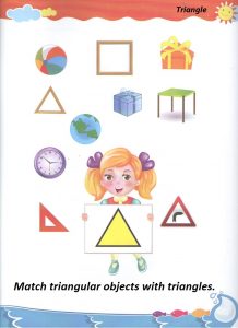 Triangle teaching worksheet for preschool