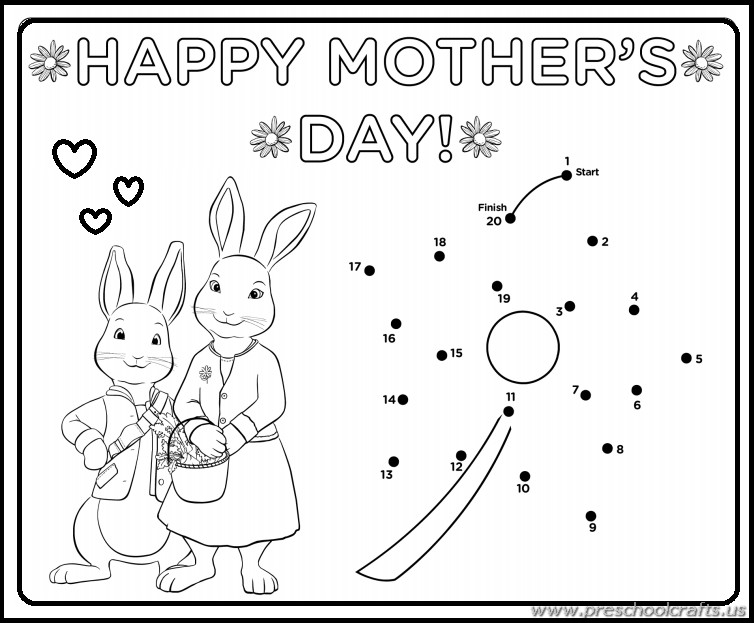 Free Printable Mother's Day Worksheets for Kids Preschool and