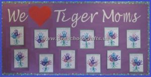 mothers day handprint flowers bulletin boards for preschoolers