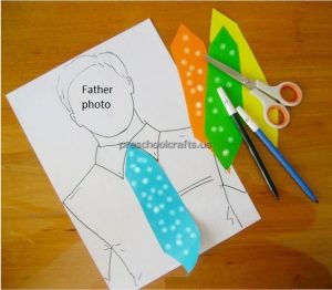 Father's Day Cravat Craft Ideas for Preschool and Kindergarten