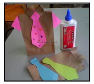 Happy Father's Day necktie Craft Ideas for Preschool and Kindergarten