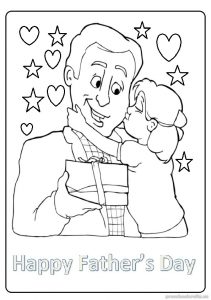 happy fathers day coloring pages for kindergarten - printable