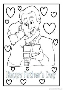 happy fathers day coloring pages for preschool