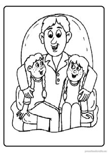 happy fathers day coloring pages for preschool - free printable