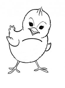 free printable chick coloring pages for toddler