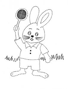 rabbit coloring pages for kindergarten and preschool free printable