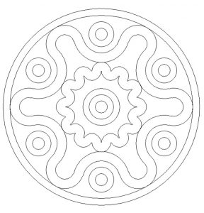 Printable Mandala Colouring Pages for Preschoolers