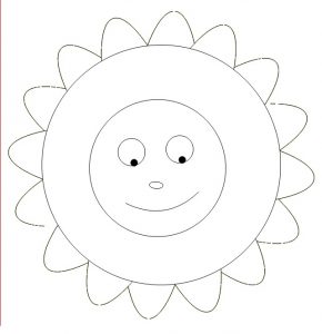 Sunny Mandala Coloring Pages for Kindergarten - Free Printable