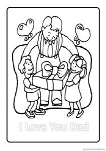 free printable happy fathers day coloring pages for kindergartners