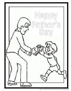 happy fathers day coloring pages for kindergartner - free printable
