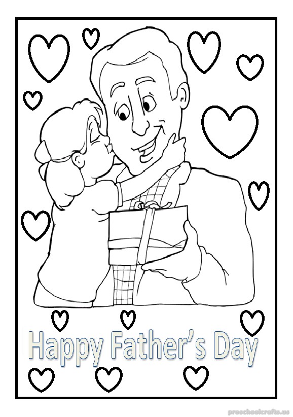 happy fathers day coloring pages for preschool