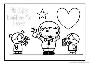 happy fathers day coloring pages for toddler