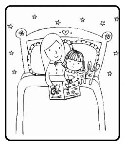 kindergarten happy mothers day coloring page