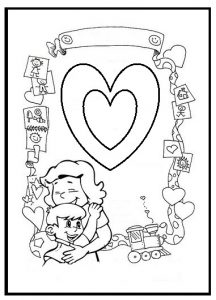 mothers day colouring pages for kindergarten