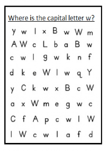 Capital letter w worksheet for preschoolers and kindergartners