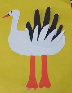 stork crafts for preschool and kindergarten
