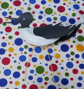 Paper plate stork craft ideas for kindergarten and preschool