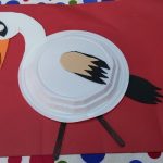 Paper plate stork craft ideas for preschool and kindergarten