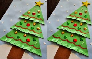 easy christmas tree craft idea for preschoolers