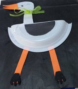 stork craft ideas for paper plate